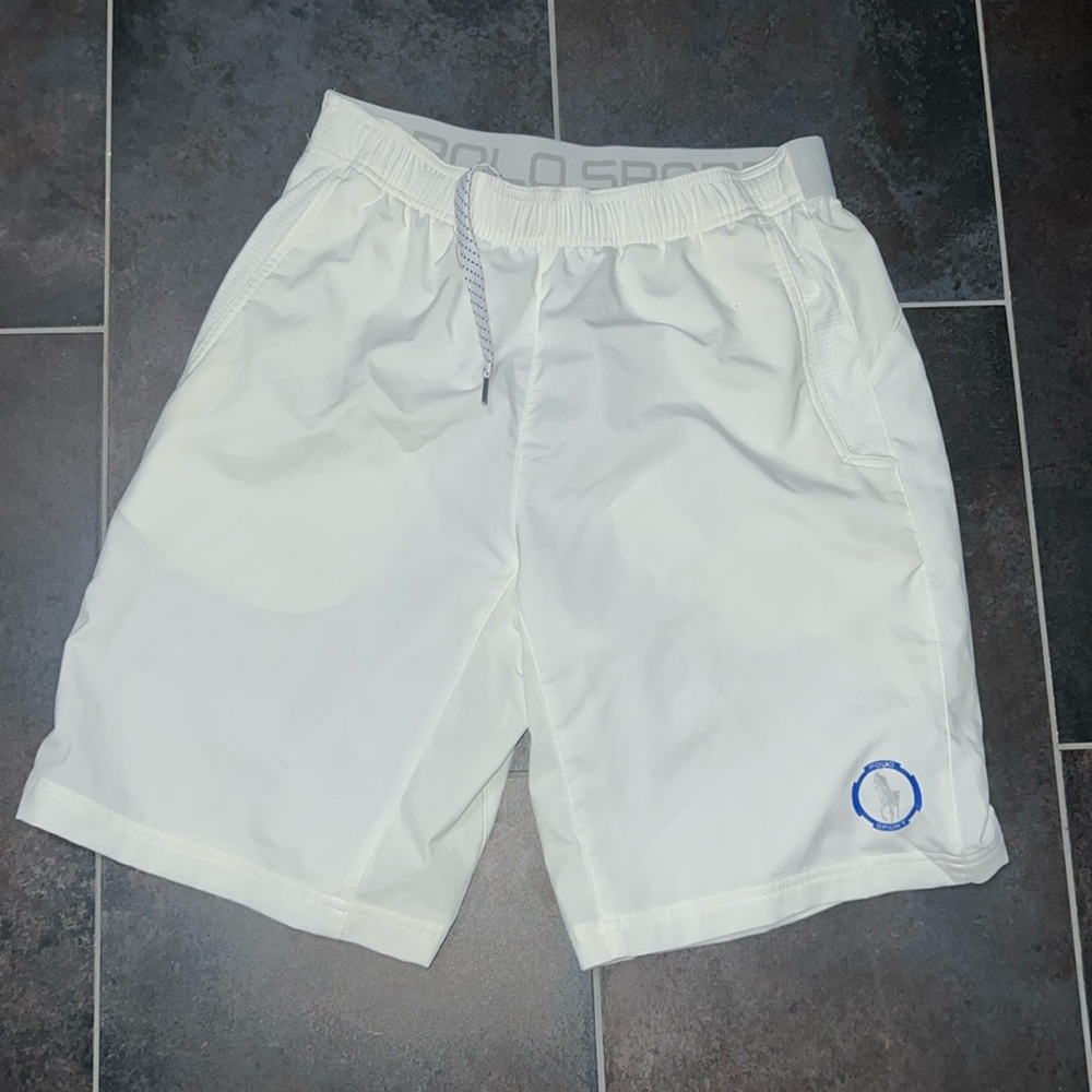 Polo Sport by Ralph Lauren Swim Shorts Gym Workout Small S White